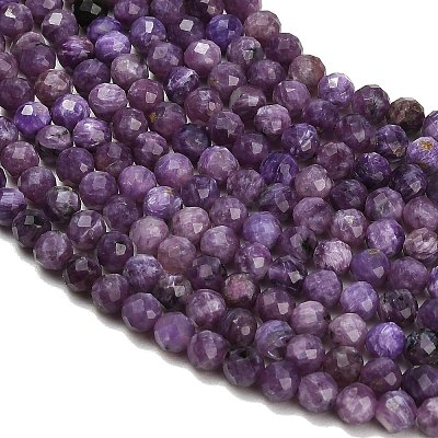 Natural Charoite Beads Strands GG-CBA77FB-B02-4mm-1