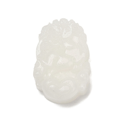 Natural White Jade Carved Pendants LS-G-S384-01G-1
