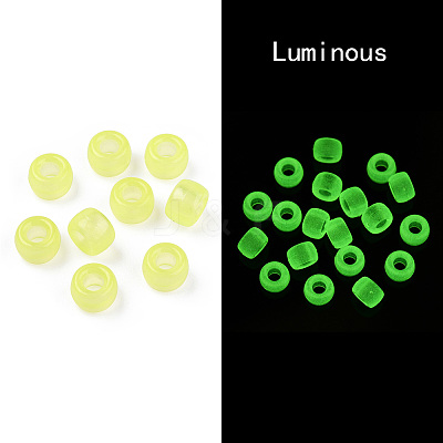Transparent & Luminous Plastic Beads KY-T025-01-H08-1