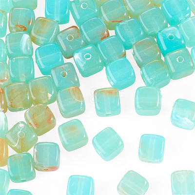 60Pcs Transparent Acrylic Beads OACR-TA0004-88F-1