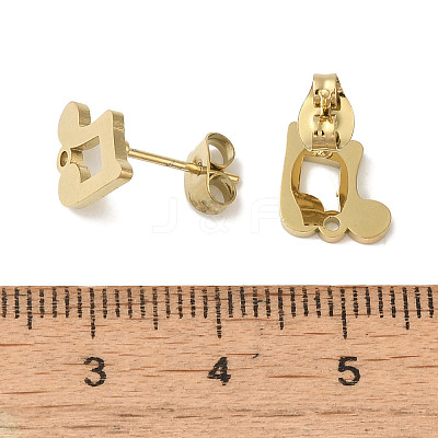 Ion Plating(IP) 304 Stainless Steel Studs Findings STAS-I206-37G-1