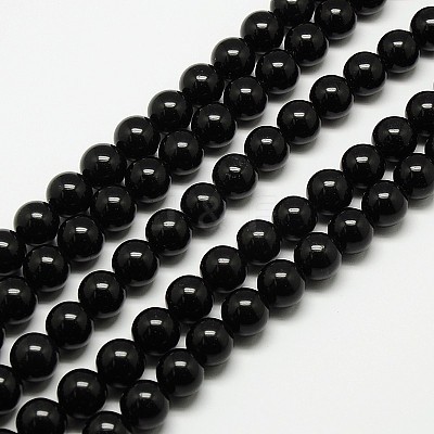 Natural Malaysia Jade Bead Strands G-M099-6mm-01-1