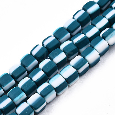 Handmade Polymer Clay Beads Strands CLAY-N010-074-01-1