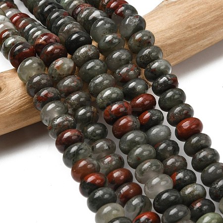 Natural African Bloodstone Beads Strands G-A280-A06-03-1