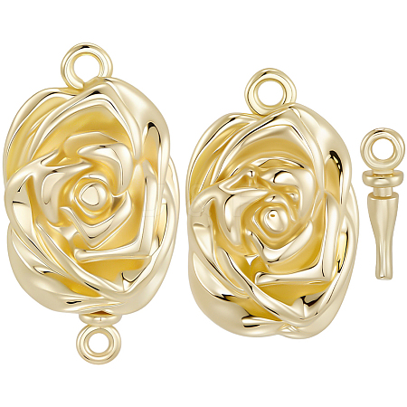 6Pcs Brass Box Clasps KK-BBC0020-08-1