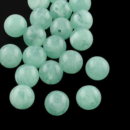 Round Imitation Gemstone Acrylic Beads OACR-R029-24mm-26-1