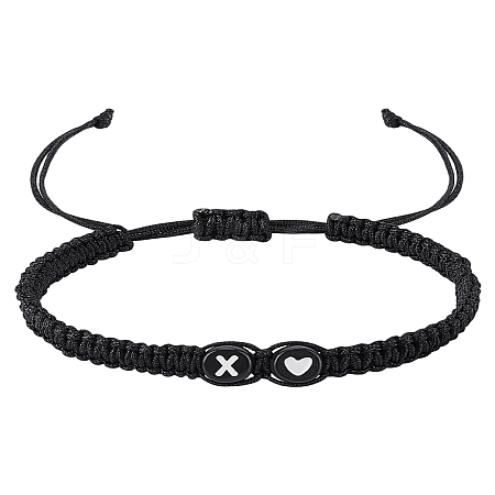 1Pc Adjustable Nylon Cord Braided Bracelets for Women Men BJEW-LP0001-31A-X-1