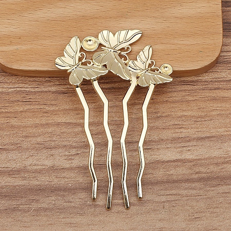 Alloy Hair Comb Findings PW-WGDE38F-04-1