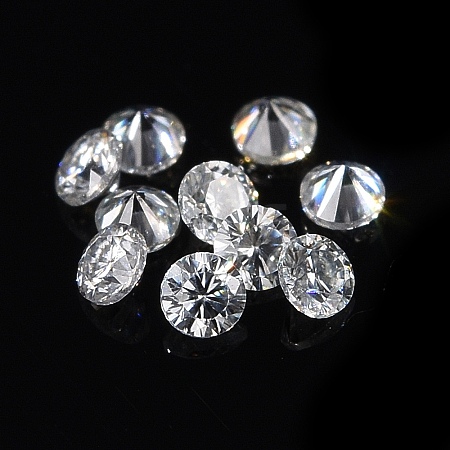 White D Color Round Cut Loose Moissanite Stones RGLA-WH0016-01J-1