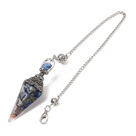 Resin Cone Pointed Dowsing Pendulums GG-CBA040B-03P-01-1