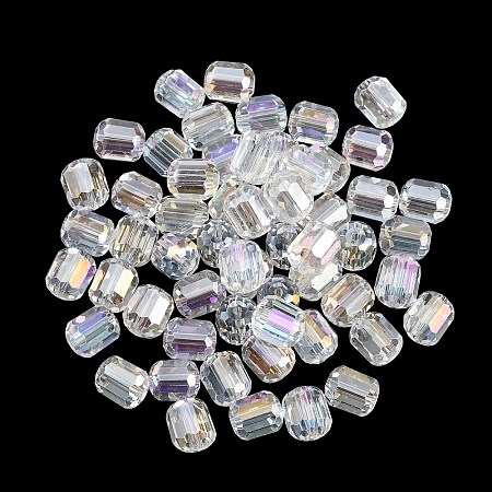 Electroplate Column Glass Beads EGLA-A043-02-AB12-1