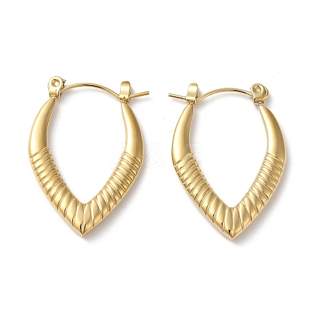 Rack Plating 304 Stainless Steel Hoop Earrings for Women EJEW-Z026-31G-1