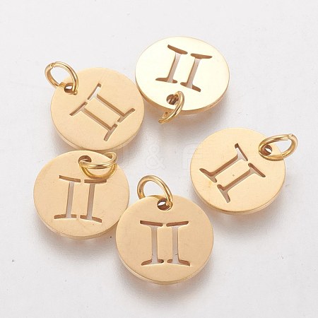 304 Stainless Steel Charms STAS-Q201-T445-3G-1