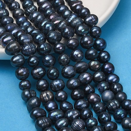 Natural Cultured Freshwater Pearl Beads Strands PA-CBABE82-07-1