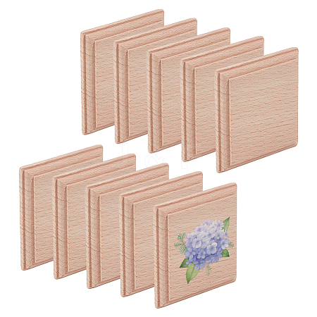 10Pcs Wooden Building Toys AJEW-OC0014-43-1