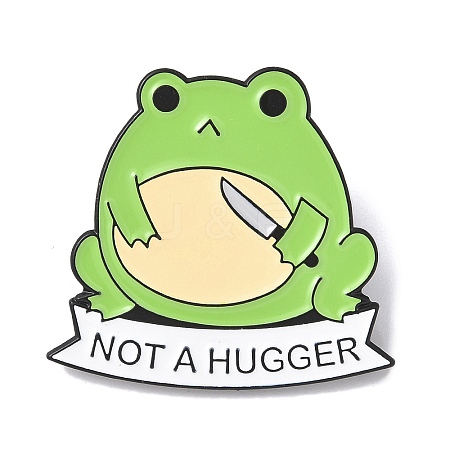 Not A Hugger Enamel Pins JEWB-I037-02EB-04-1