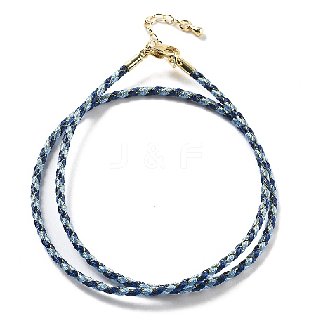 Polyester Cord Braided Necklace Makings LS-MAK-L043-03G-17-1