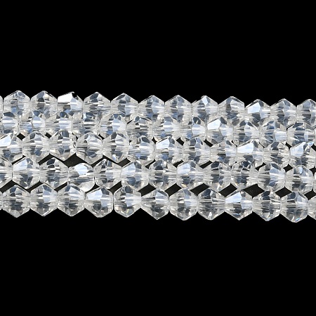 Transparent Electroplate Glass Beads Strands EGLA-A039-T3mm-A13-1