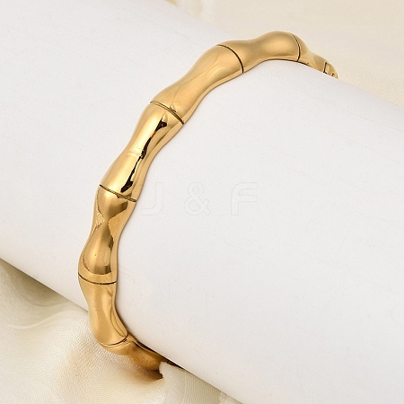 304 Stainless Steel Hinged Bangles BJEW-D408-18G-1