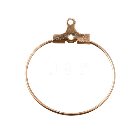304 Stainless Steel Pendants STAS-T031-20-20mm-RG-1