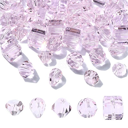 50Pcs 5 Styles Imitation Austrian Crystal Beads FIND-YW0004-71C-1