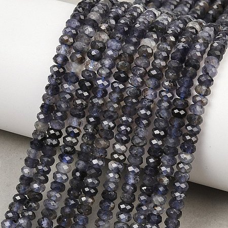 Natural Iolite Beads Strands G-P612-A02-01-1