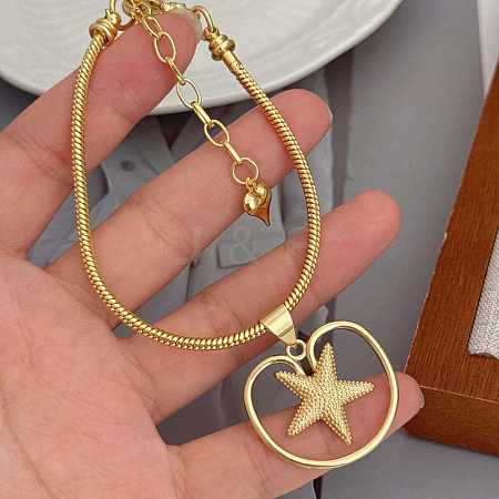 Summer Brass Charm Bracelets WG5CA06-03-1