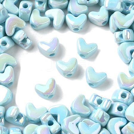 UV Plating Opaque Acrylic Beads MACR-F083-12E-1