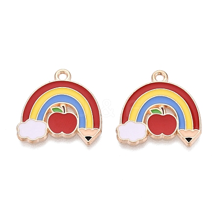Alloy Enamel Pendants ENAM-Q004-01KCG-19-1