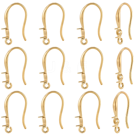 12Pcs 304 Stainless Steel Earring Hooks STAS-BBC0008-76-1