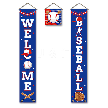 Polyester Hanging Sign for Home Office Front Door Porch Decorations HJEW-WH0023-033-1