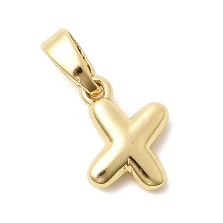 Brass Letter Charms KK-G554-22G-X-1