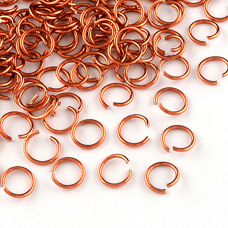 Anodized Aluminum Open Jump Rings LS-X-ALUM-R005-0.8x6-12-1