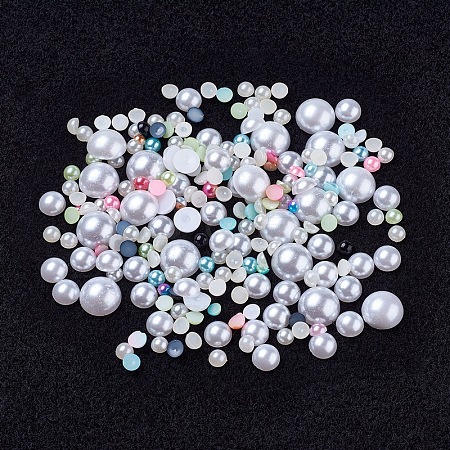 Acrylic Imitation Pearl Cabochons OACR-XCP0001-02-1