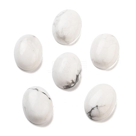 Natural Howlite Cabochons G-G145-01B-36-1