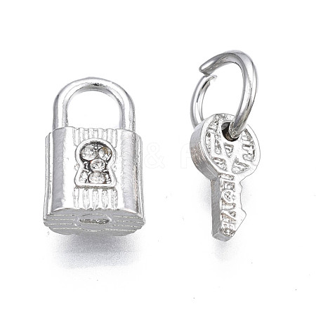 Rack Plating Alloy Charms Set MPDL-N039-072P-1