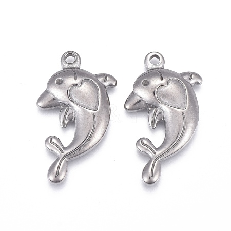 Non-Tarnish 304 Stainless Steel Pendants STAS-F249-31P-1