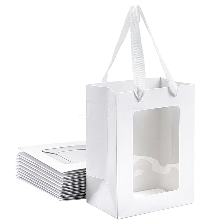 Rectangle Paper Gift Bags ABAG-WH0048-09A-1