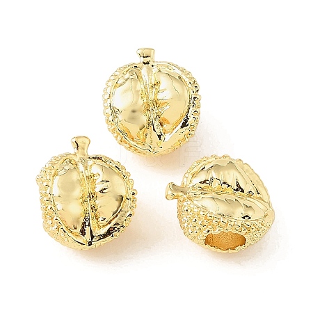 Durian Brass European Beads KK-CBA9CBD-21G-1