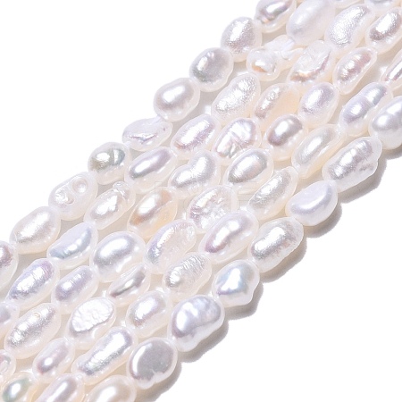 Natural Cultured Freshwater Pearl Beads Strands PEAR-N014-03F-1