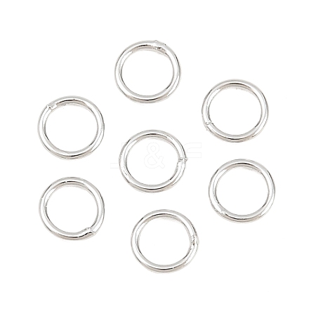Brass Closed Jump Rings KK-D257-01P-04-1