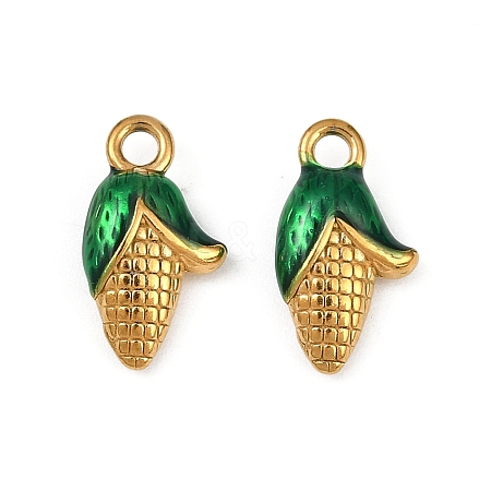 304 Stainless Steel Enamel Pendants STAS-Z140-05G-01-1