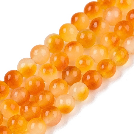 Dyed Natural White Jade Beads Strands G-T140-4mm-A11-1