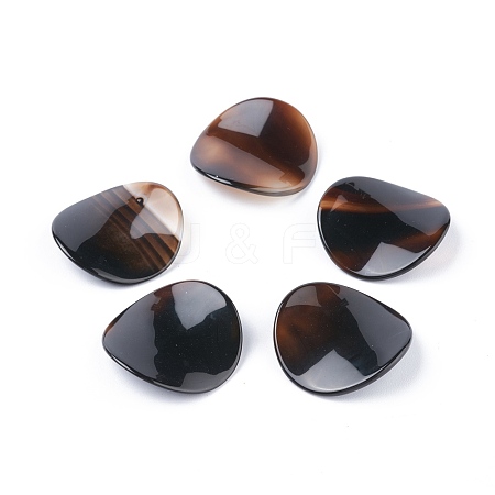 Natural Black Agate Beads X-G-F695-01-1