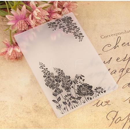 Plastic Fondant Stencil DIY-WH0221-05U-1