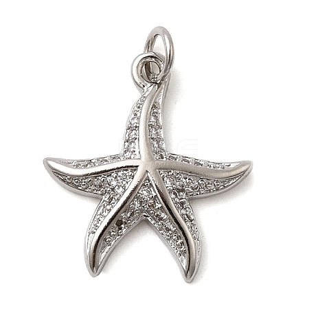 Brass Micro Pave Cubic Zirconia Pendants KK-H092-02C-P-1