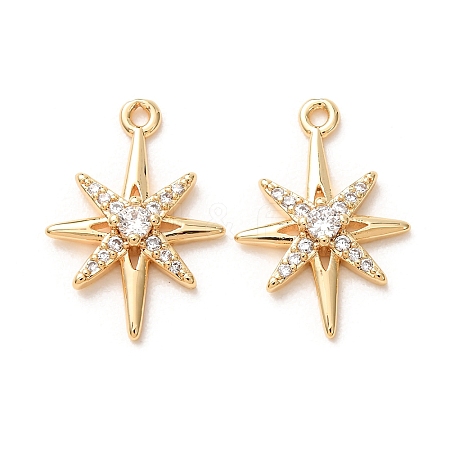 Brass Pave Cubic Zirconia Pendants KK-A304-29B-G-1