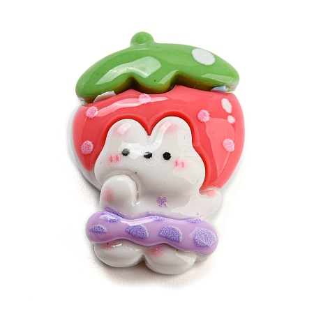 Opaque Resin Cabochons CRES-P026-C03-1