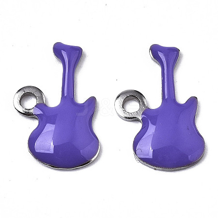 201 Stainless Steel Enamel Charms LS-STAS-N088-15C-1