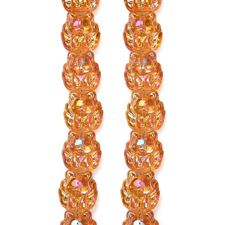 Electroplate Glass Bead Strands EGLA-H110-01HR-03-1